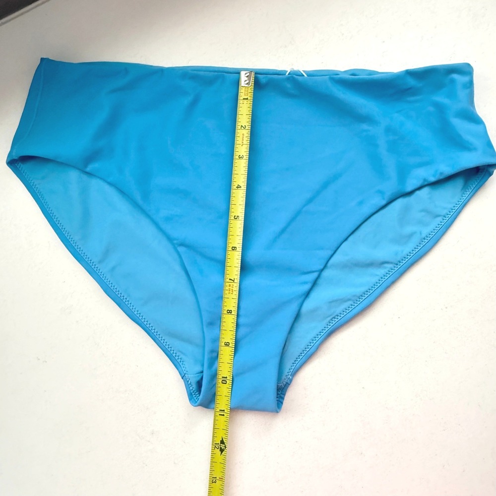 Carve Designs Pipa Compression Bikini Bottom Lagoon Blue High Waist Large New - Picture 7 of 7